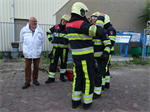 Oefening Brand Wegvervoer Auto Vaart Buitenpost